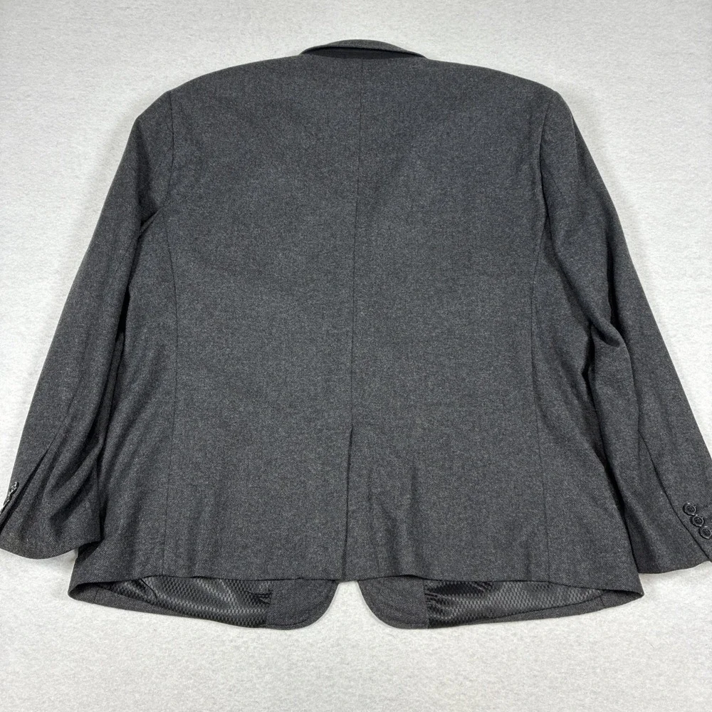 Combatant Gentlemen Charcoal Gray Tollegno 1900 Wool Blazer Mens 50R Slim
